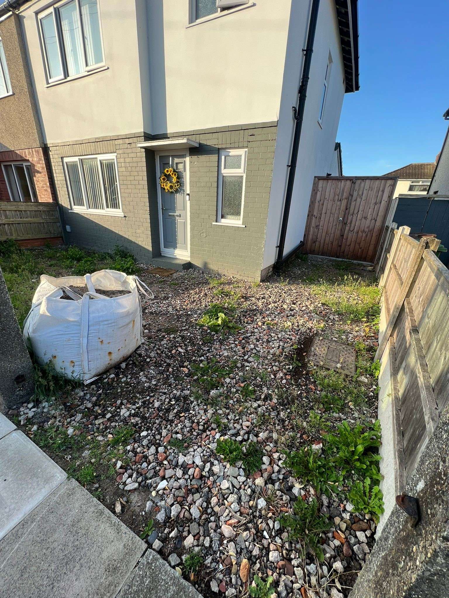 Liverpool driveway area prepared for new tarmac installation