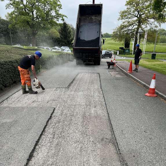 Tarmac driveway installation in Manchester after garden wall removal